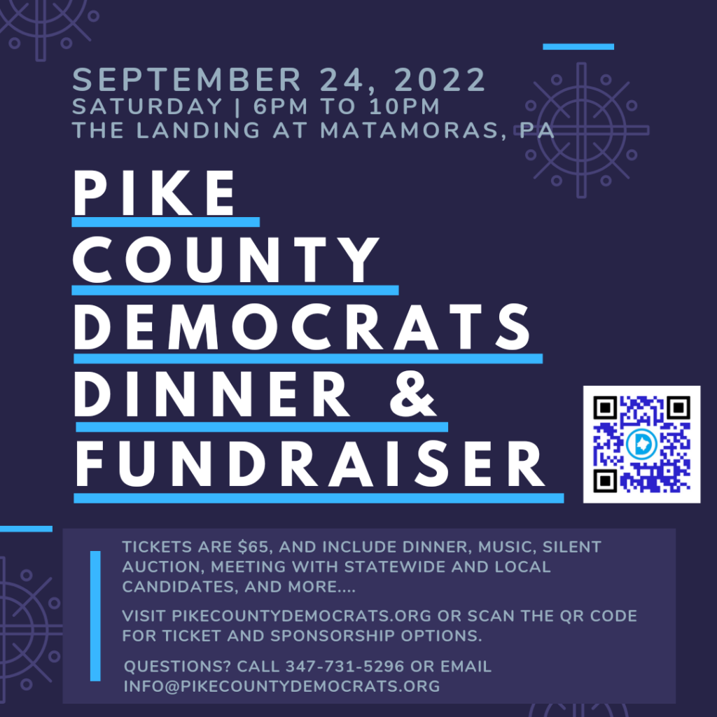 Dinner fundraiser information graphic